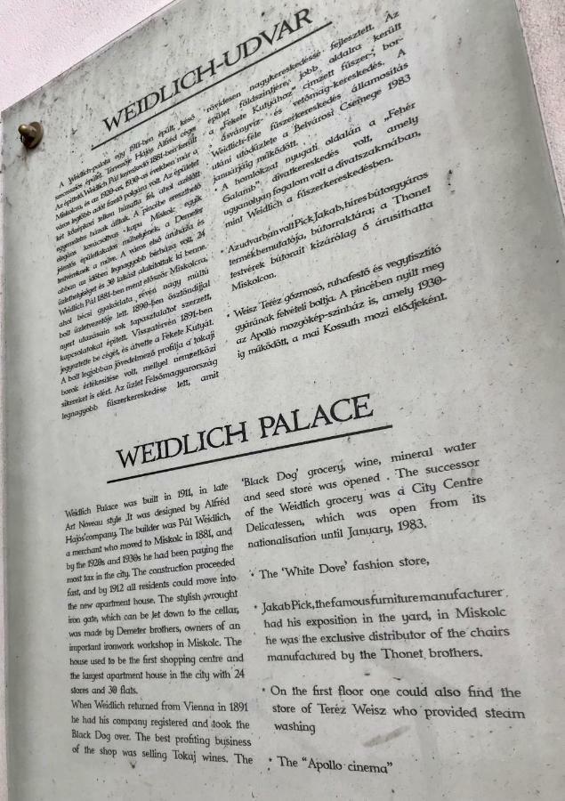 City Center Apartman - Weidlich Palace - 미슈콜츠 외부 사진